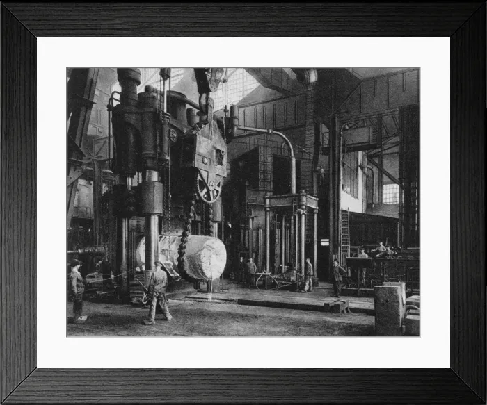Framed Print : Steel production, Krupp factory, Essen, Germany, World War I, 1917 Framed Print : Steel production, Krupp factory, Essen, Germany, World War I, 1917