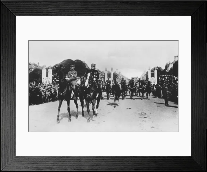 Framed Print : Marshals Foch and Joffre during the grand victory parade, Paris, France, 14 July 1919 Framed Print : Marshals Foch and Joffre during the grand victory parade, Paris, France, 14 July 1919