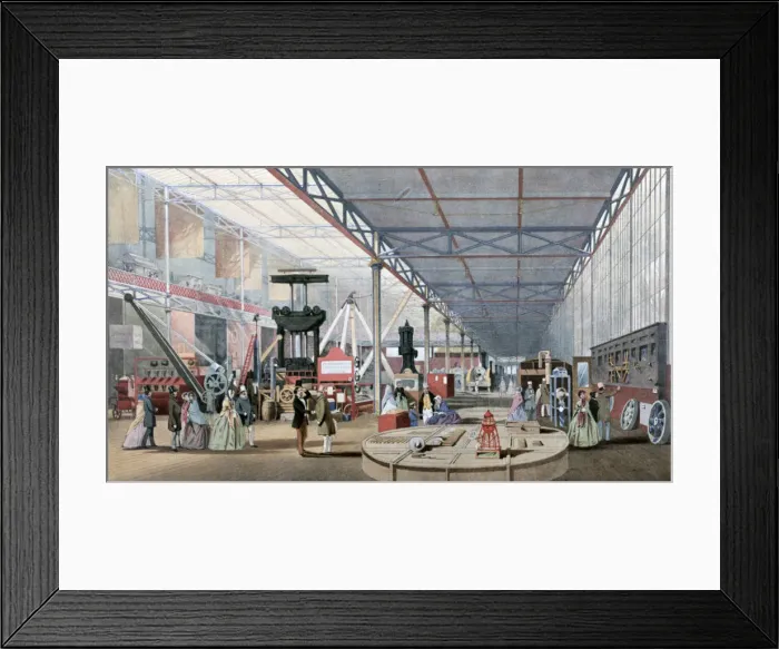 Framed Print : Machinery Hall, Crystal Palace Exhibition, London, 1851 Framed Print : Machinery Hall, Crystal Palace Exhibition, London, 1851