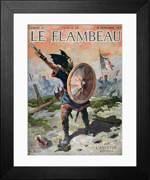 Framed Print : Front cover of Le Flambeau (the Torch), 18 September 1915 Framed Print : Front cover of Le Flambeau (the Torch), 18 September 1915