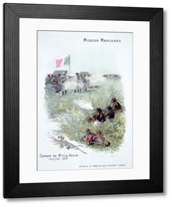 Framed Print : The Marchand expedition: fighting at M tila Voula, January 1897 Framed Print : The Marchand expedition: fighting at M tila Voula, January 1897