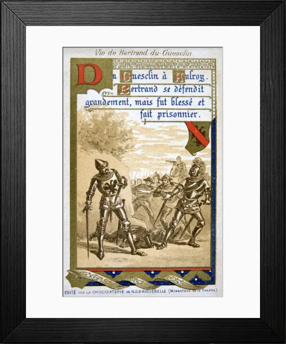 Framed Print : Scene from the life of Bertrand du Guesclin, (19th century) Framed Print : Scene from the life of Bertrand du Guesclin, (19th century)