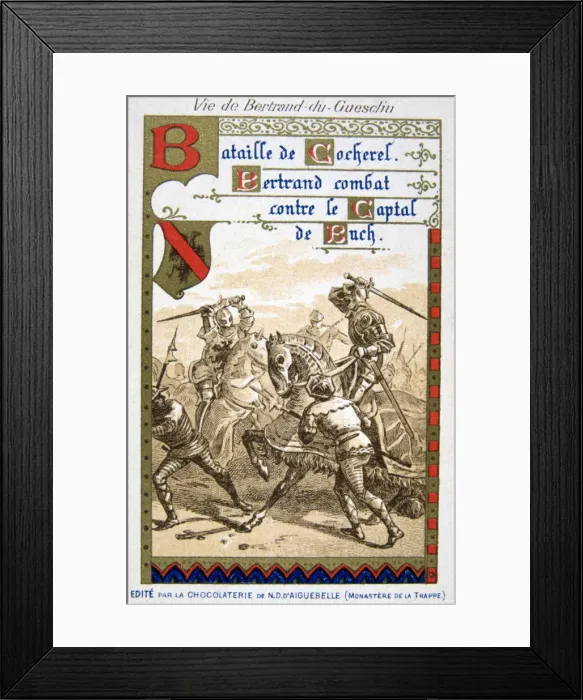 Framed Print : Scene from the life of Bertrand du Guesclin, (19th century) Framed Print : Scene from the life of Bertrand du Guesclin, (19th century)
