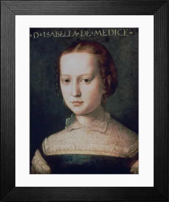 Framed Print : Isabella de Medici, 16th century. Artist: Agnolo Bronzino Framed Print : Isabella de Medici, 16th century. Artist: Agnolo Bronzino