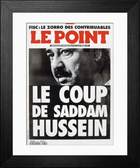 Framed Print : Front cover of Le Point, Febuary 1991 Framed Print : Front cover of Le Point, Febuary 1991