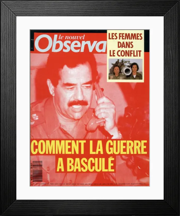 Framed Print : Front cover of Le Nouvel Observateur, Febuary 1991 Framed Print : Front cover of Le Nouvel Observateur, Febuary 1991