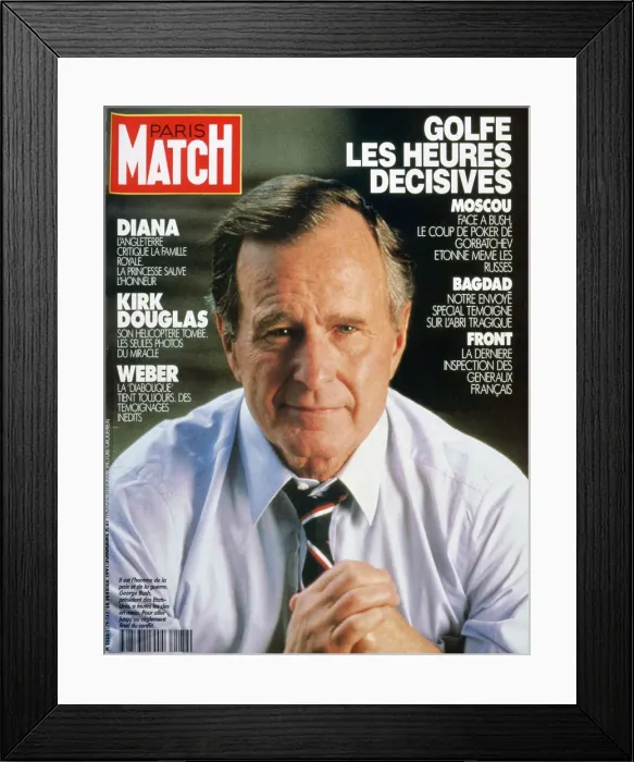 Framed Print : Front cover of Paris Match, Febuary 1991 Framed Print : Front cover of Paris Match, Febuary 1991
