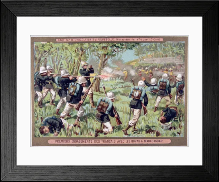 Framed Print : An Engagement against the Hovas of Madagascar, 1883-1896 Framed Print : An Engagement against the Hovas of Madagascar, 1883-1896