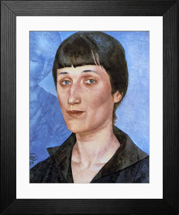 Framed Print : Portrait of Anna Akhmatova, 1922. Artist: Kuz ma Petrov-Vodkin Framed Print : Portrait of Anna Akhmatova, 1922. Artist: Kuz ma Petrov-Vodkin