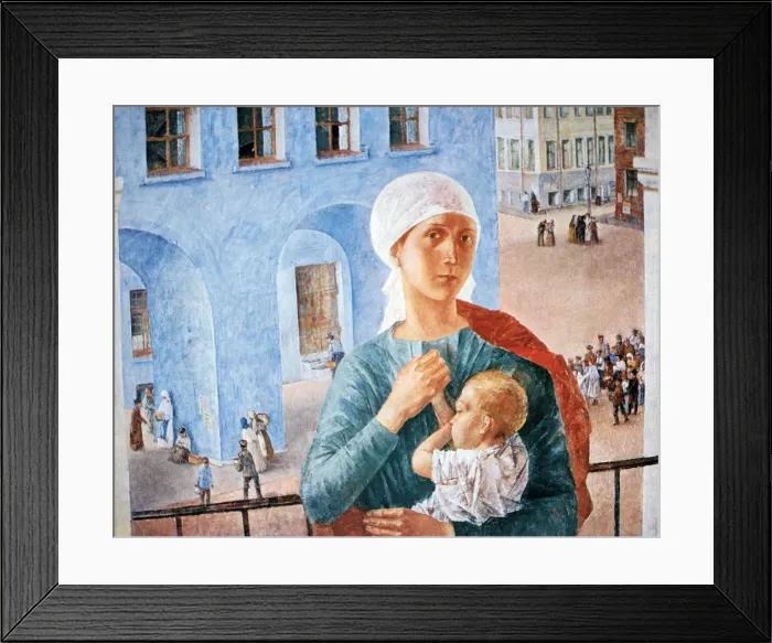 Framed Print : 1918 in Petrograd, 1920, Artist: Kuz ma Petrov-Vodkin Framed Print : 1918 in Petrograd, 1920, Artist: Kuz ma Petrov-Vodkin