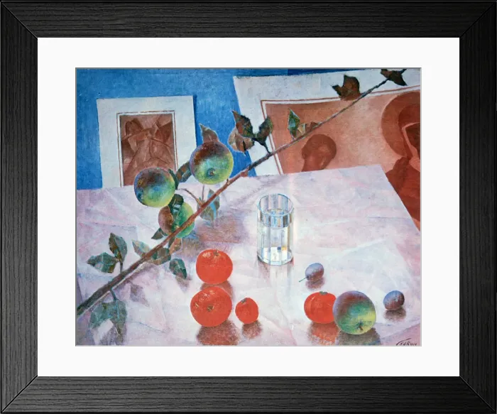 Framed Print : Still Life in Pink, 1918. Artist: Kuz ma Petrov-Vodkin Framed Print : Still Life in Pink, 1918. Artist: Kuz ma Petrov-Vodkin
