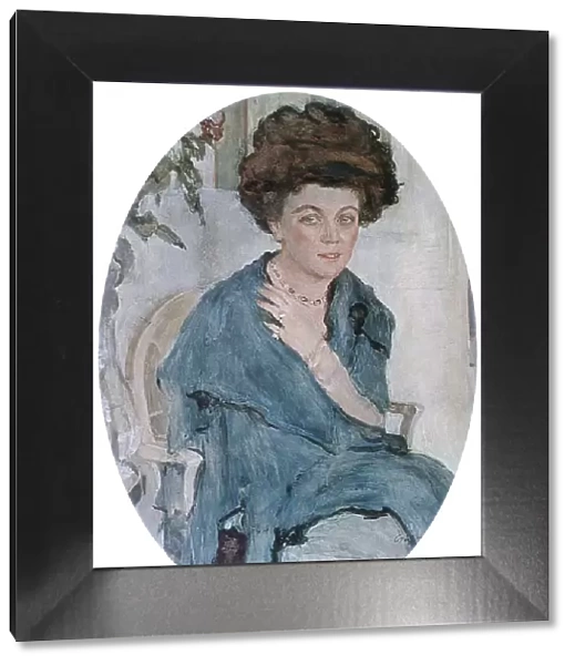 Portrait of Yelena Oliv, 1909. Artist: Valentin Serov