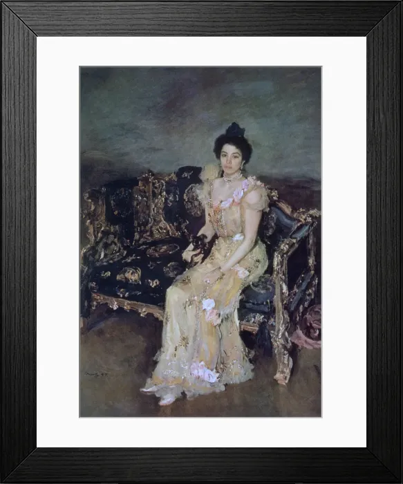 Framed Print : Portrait of Sofia Mikhailovna Botkina, 1899. Artist: Valentin Serov Framed Print : Portrait of Sofia Mikhailovna Botkina, 1899. Artist: Valentin Serov