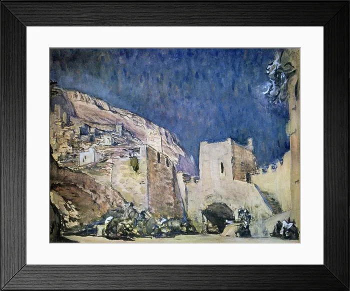 Framed Print : Set design for the Opera Judith by Alexander Serov, 1907. Artist: Valentin Serov Framed Print : Set design for the Opera Judith by Alexander Serov, 1907. Artist: Valentin Serov