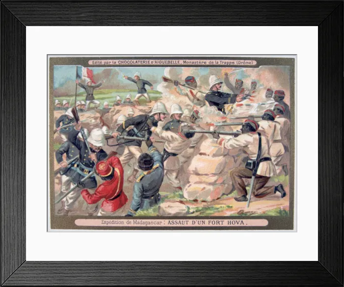 Framed Print : Assault on a Hova Fort, Madagascar, 1883-1896 Framed Print : Assault on a Hova Fort, Madagascar, 1883-1896