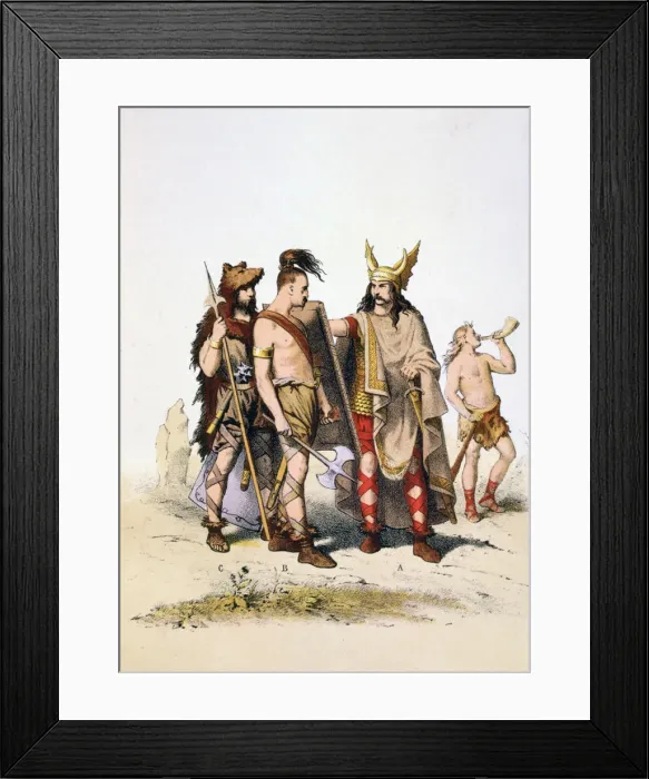 Framed Print : Administrators of the villages, 5th century (1887). Artist: A Lemercier Framed Print : Administrators of the villages, 5th century (1887). Artist: A Lemercier