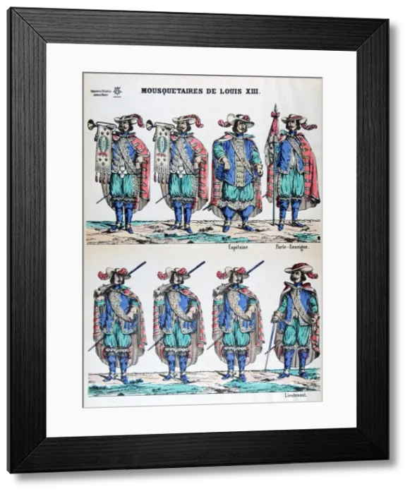 Framed Print : Musketeers of Louis XIII, 17th century (19th century) Framed Print : Musketeers of Louis XIII, 17th century (19th century)