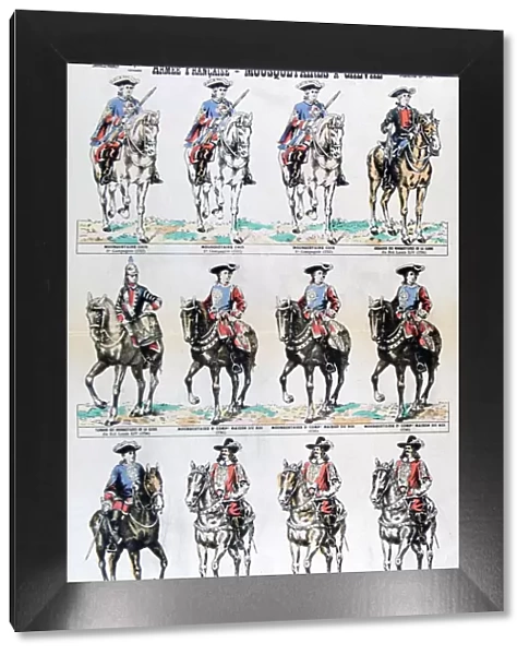 French Army; mounted musketeers, 17th century (19th century)