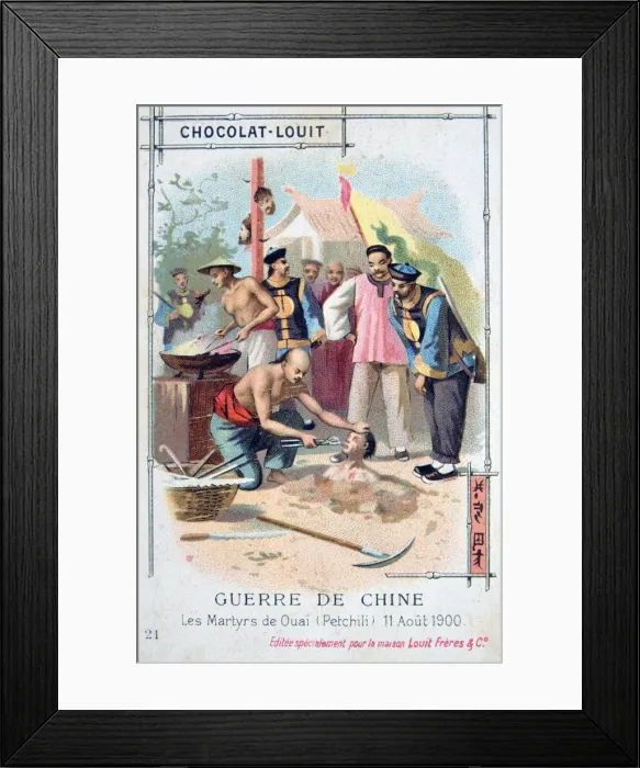 Framed Print : Martyrdom at Ouai (Petchili), China, Boxer Rebellion, 11 August 1900 Framed Print : Martyrdom at Ouai (Petchili), China, Boxer Rebellion, 11 August 1900