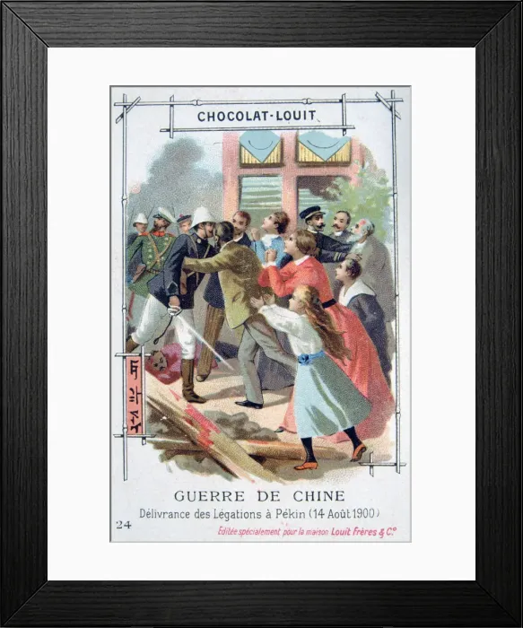 Framed Print : The deliverance of the diplomatic staff in Peking, China, Boxer Rebellion, 14 August 1900 Framed Print : The deliverance of the diplomatic staff in Peking, China, Boxer Rebellion, 14 August 1900