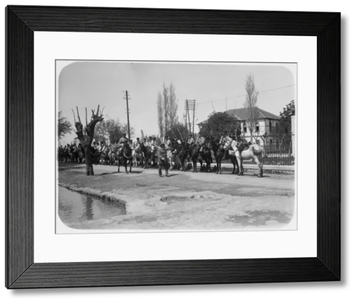 Framed Print : Officer inspecting a mounted detatchment of the French Foreign Legion, Syria, 20th century Framed Print : Officer inspecting a mounted detatchment of the French Foreign Legion, Syria, 20th century