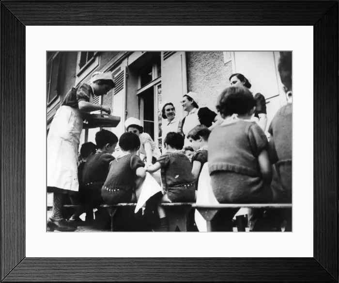 Framed Print : Children in the care of the Health Ministry, France, World War II, 1940-1944 Framed Print : Children in the care of the Health Ministry, France, World War II, 1940-1944