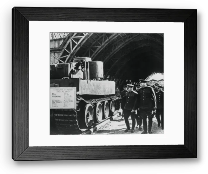 Framed Print : Russian generals inspecting an exposition of captured German armaments, Russia, 1943 Framed Print : Russian generals inspecting an exposition of captured German armaments, Russia, 1943