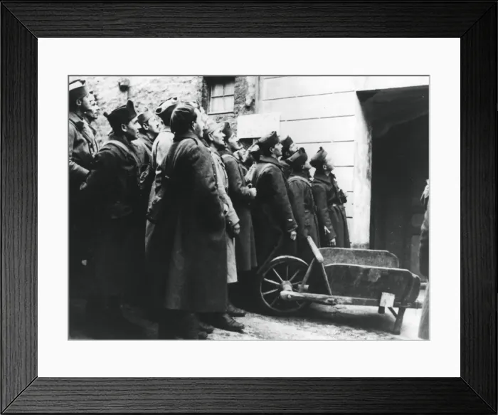 Framed Print : French soldiers at an army cinema, France, 1940 Framed Print : French soldiers at an army cinema, France, 1940