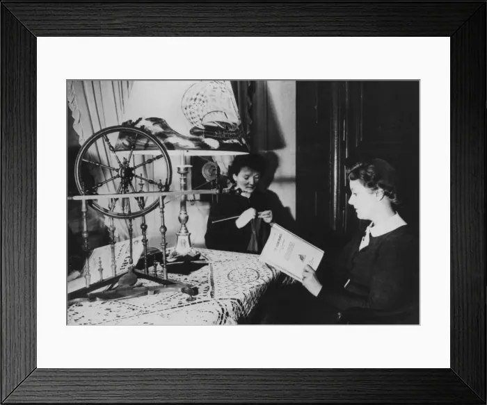 Framed Print : Two women at home, France, 1939 Framed Print : Two women at home, France, 1939
