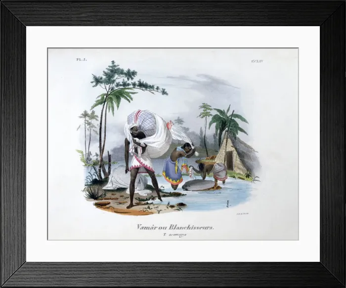 Framed Print : Launderers, 1828. Artist: Jean Henri Marlet Framed Print : Launderers, 1828. Artist: Jean Henri Marlet