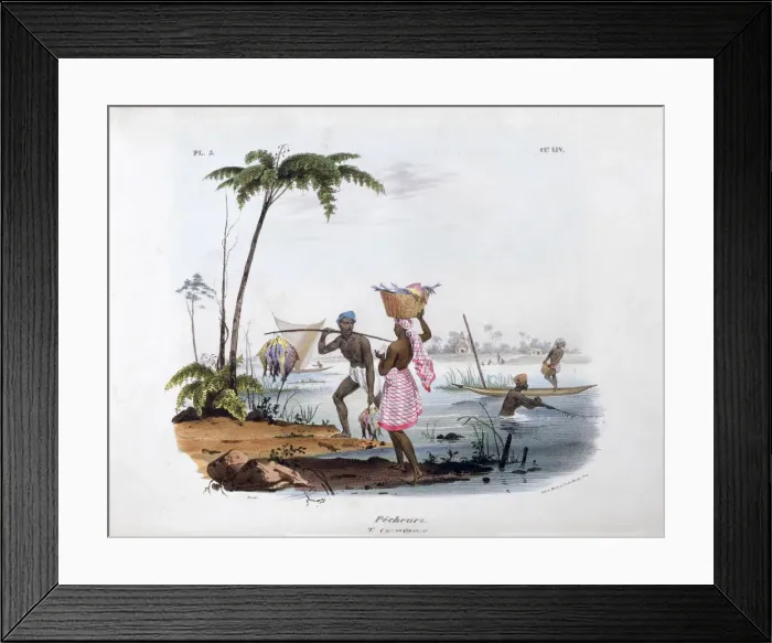 Framed Print : Fisherman, 1828. Artist: Jean Henri Marlet Framed Print : Fisherman, 1828. Artist: Jean Henri Marlet