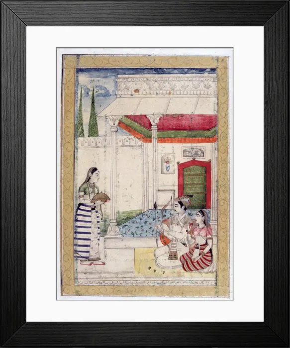 Framed Print : Vibhasa Ragini, Ragamala Album, School of Rajasthan, 19th century Framed Print : Vibhasa Ragini, Ragamala Album, School of Rajasthan, 19th century