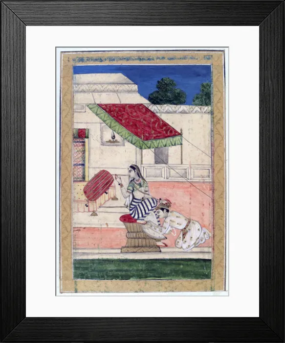 Framed Print : Ramkali Ragini, Ragamala Album, School of Rajasthan, 19th century Framed Print : Ramkali Ragini, Ragamala Album, School of Rajasthan, 19th century