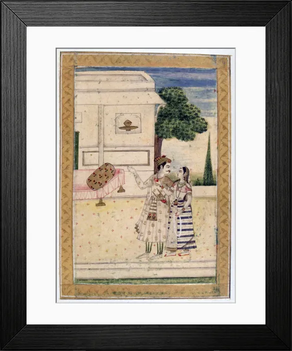 Framed Print : Malavi Ragini, Ragamala Album, School of Rajasthan, 19th century Framed Print : Malavi Ragini, Ragamala Album, School of Rajasthan, 19th century
