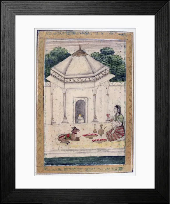 Framed Print : Bhairavi Ragini, Ragamala Album, School of Rajasthan, 19th century Framed Print : Bhairavi Ragini, Ragamala Album, School of Rajasthan, 19th century