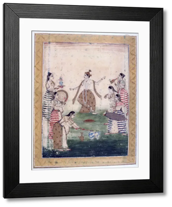 Framed Print : Vasanta Ragini, Ragamala Album, School of Rajasthan, 19th century Framed Print : Vasanta Ragini, Ragamala Album, School of Rajasthan, 19th century