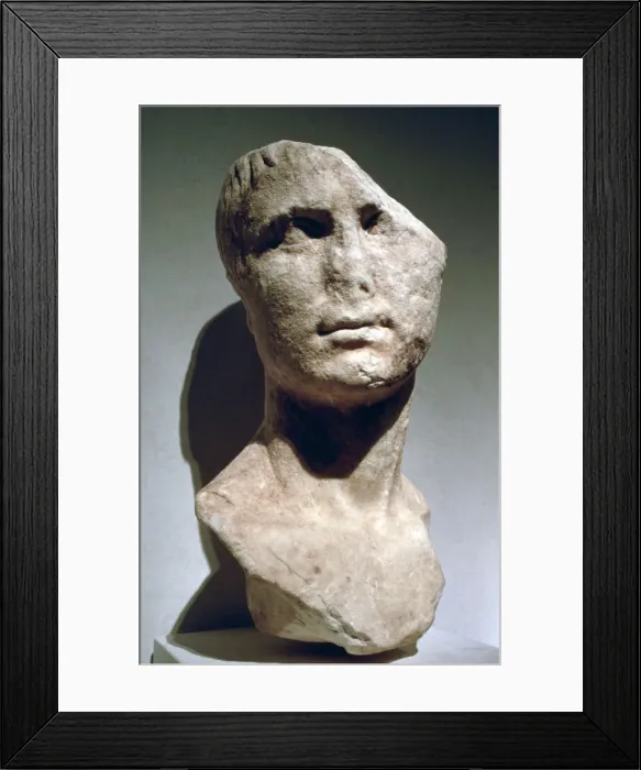 Framed Print : Roman bust, possibly of Agrippa Framed Print : Roman bust, possibly of Agrippa