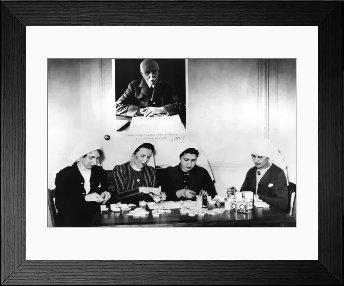 Framed Print : Preparing vitamin sweets, German-occupied France, 1940-1944 Framed Print : Preparing vitamin sweets, German-occupied France, 1940-1944