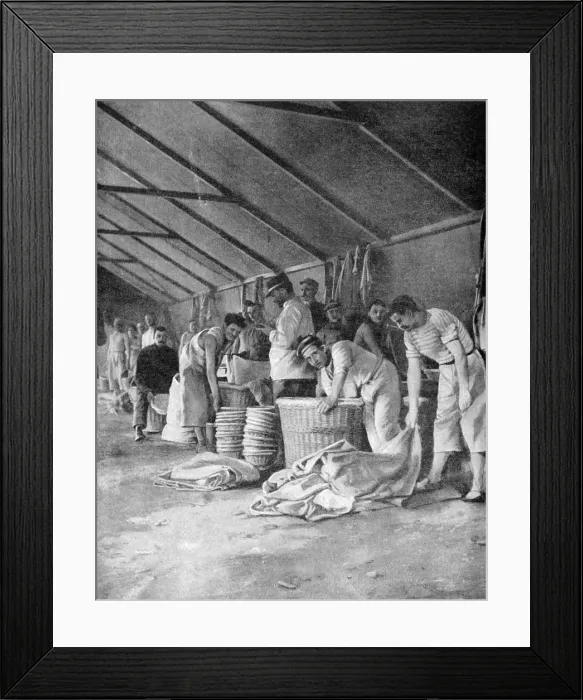Framed Print : French sailors in a camp in Moudros, Lemnos, Greece, 1915 Framed Print : French sailors in a camp in Moudros, Lemnos, Greece, 1915