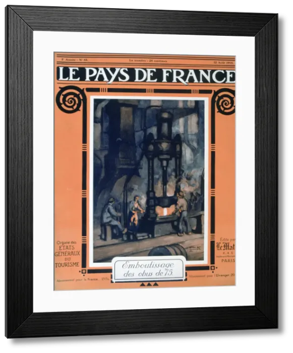 Framed Print : Front cover of Le Pays de France, 12th August 1915 Framed Print : Front cover of Le Pays de France, 12th August 1915
