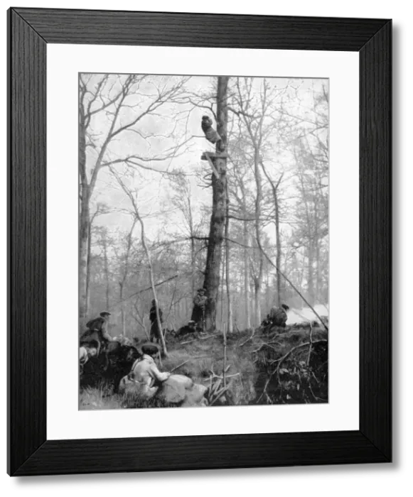 Framed Print : An observation point, 1915 Framed Print : An observation point, 1915
