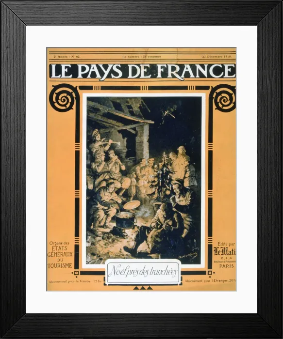 Framed Print : Front cover of Le Pays de France, 23rd December 1915 Framed Print : Front cover of Le Pays de France, 23rd December 1915