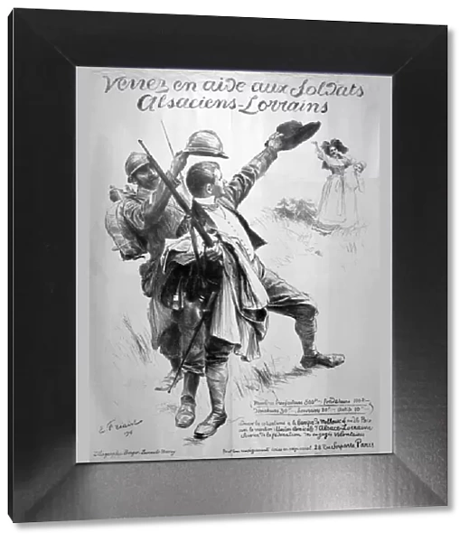 Assist the Alsatian soldiers, French World War I poster, 1916