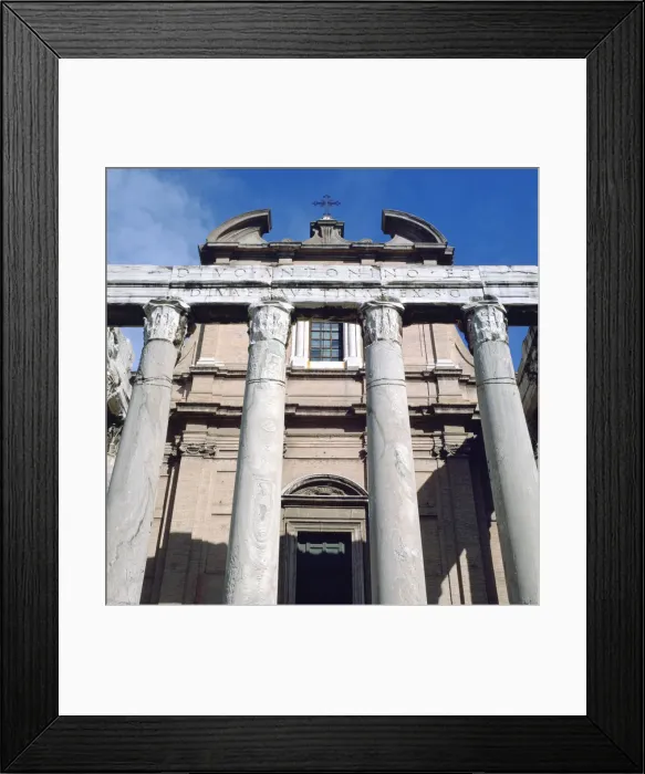 Framed Print : The Temple of Antoninus and Faustina, Rome Framed Print : The Temple of Antoninus and Faustina, Rome