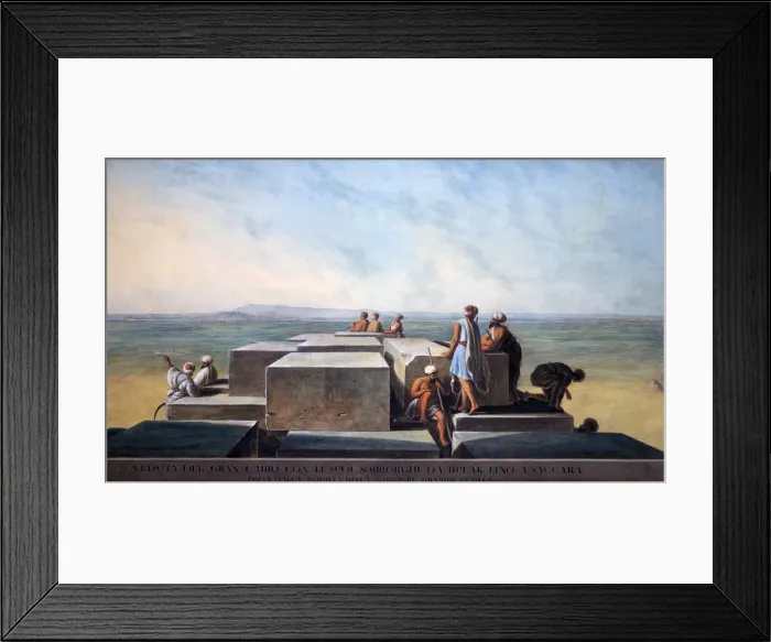 Framed Print : Top of the First Pyramid of Gizah, 1794. Artist: Thomas Milton Framed Print : Top of the First Pyramid of Gizah, 1794. Artist: Thomas Milton
