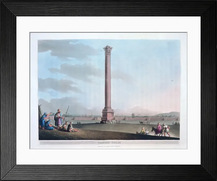 Framed Print : Pompeys Pillar, 1801. Artist: Thomas Milton Framed Print : Pompeys Pillar, 1801. Artist: Thomas Milton