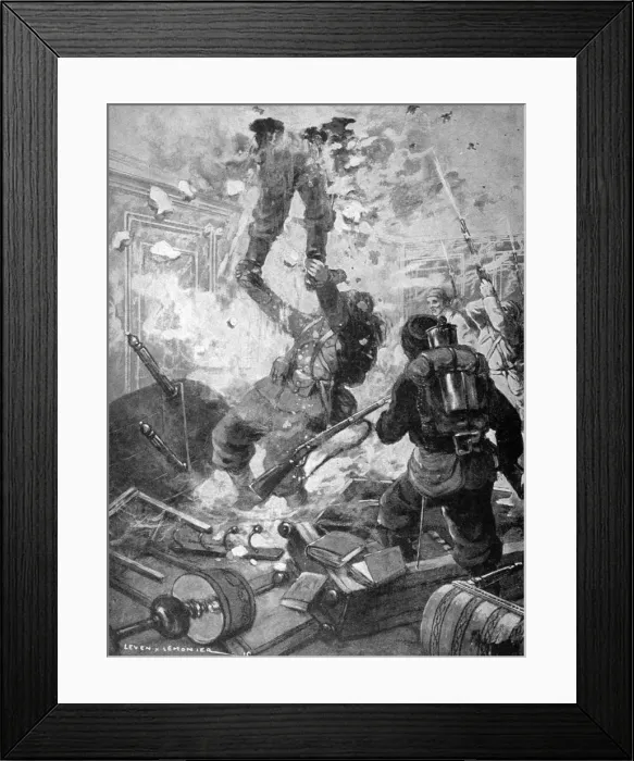 Framed Print : How the Chateau was Taken, World War I, France, 1915 Framed Print : How the Chateau was Taken, World War I, France, 1915