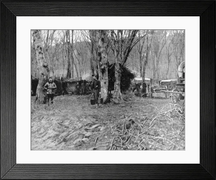 Framed Print : French rest area and soup kitchen behind the lines, World War I, 1915 Framed Print : French rest area and soup kitchen behind the lines, World War I, 1915