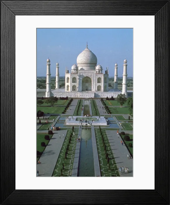 Framed Print : The Taj Mahal, from the top of the entrance gate, Agra, India Framed Print : The Taj Mahal, from the top of the entrance gate, Agra, India
