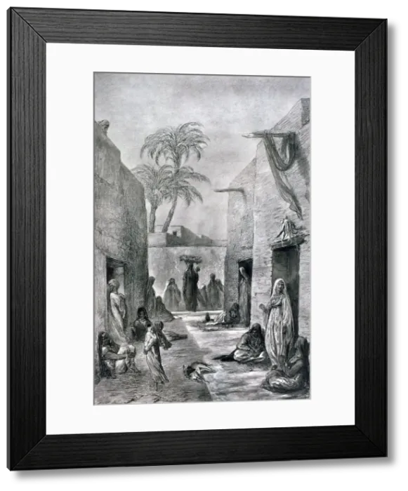 Framed Print : A Street of Almees (Egyptian dancing girls), Egypt, 1872. Artist: Alfred-Henri Darjou
